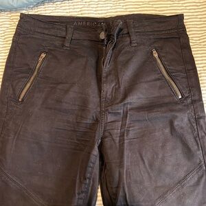 Super high rise jegging with zipper detail, size 8-SHORT